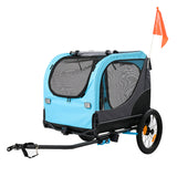 ClevrPlus 2-in-1 Pet Bike Trailer & Large Foldable Dog Stroller Pet Cart Carrier (CL_CLP802631) - Alt Image 1